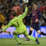 1 - Messi castiga Guardiola. Il Barcellona chiude la pratica semifinale all'andata.