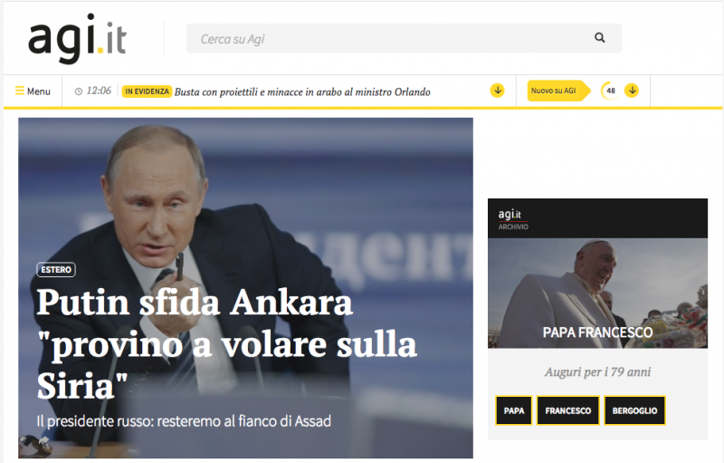 Agi si rinnova e lancia il nuovo sito web Agi reloaded