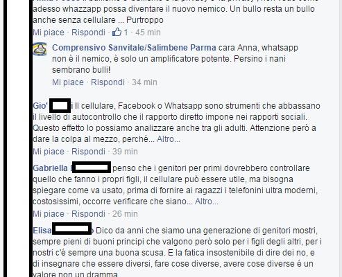 bullismo preside chat whatsapp