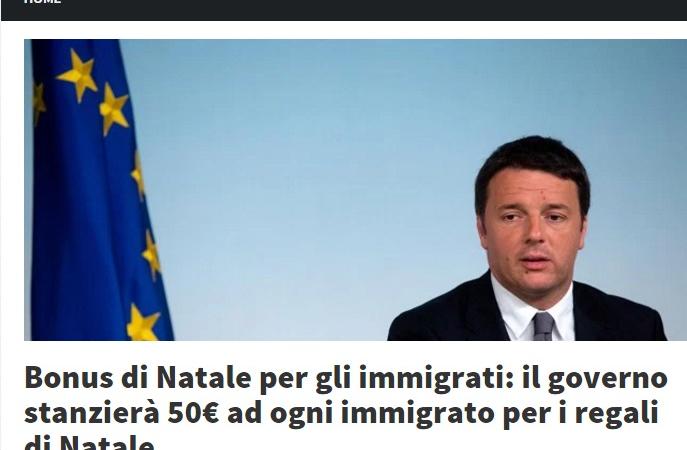 renzi bonus immigrati
