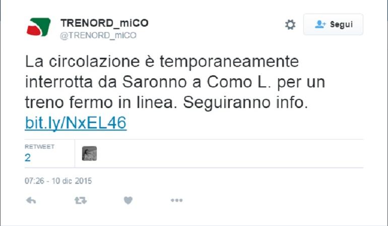 trenord treni soppressi saronno como cadorna