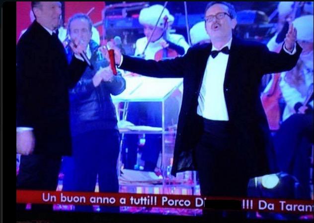Capodanno Rai bestemmia