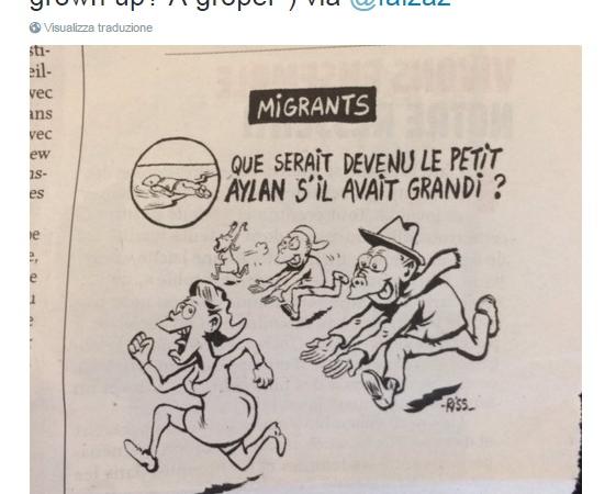 Charlie Hebdo Vignetta Aylan