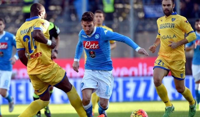 FROSINONE NAPOLI DIRETTA LIVE STREAMING ALBIOL HIGUAIN