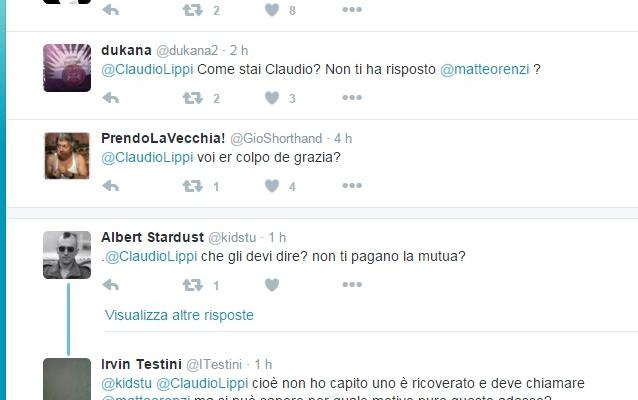 claudio lippi matteo renzi