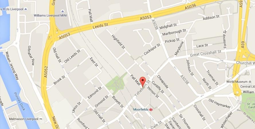 Il centro di Liverpool
