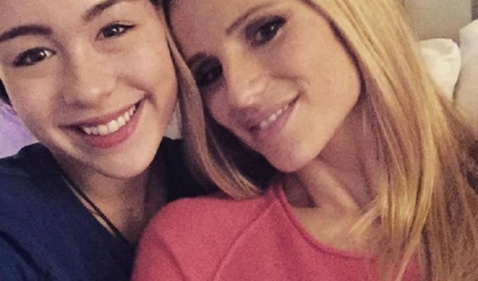 michelle hunziker incinta con aurora ramazzotti