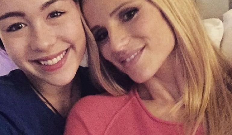 michelle hunziker incinta con aurora ramazzotti