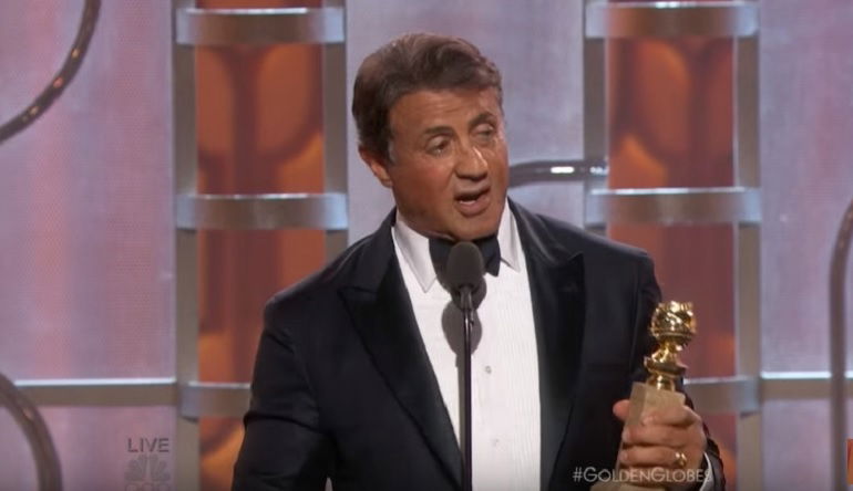 sylvester stallone golden globes