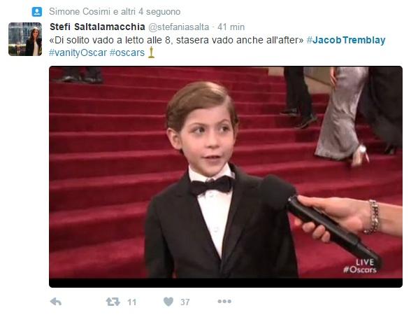 Oscar 2016 Jacob Tremblay