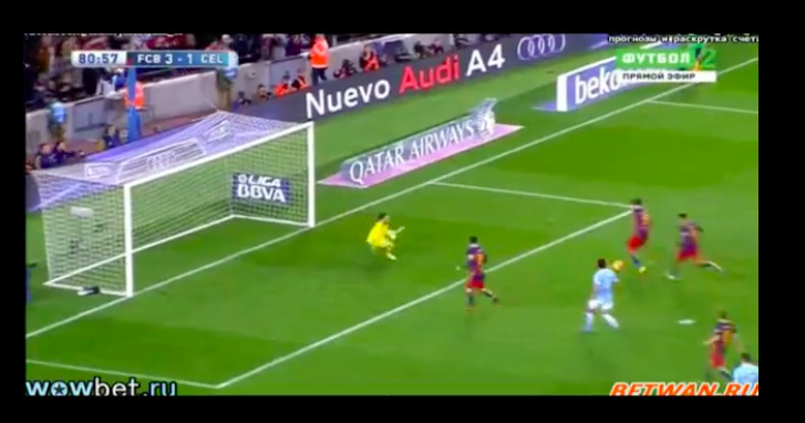 barcellona celta vigo rigore di seconda