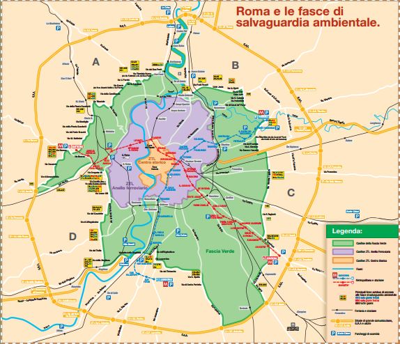 Blocco del traffico Roma 28 febbraio 2016 | Fascia verde, la mappa dettagliata e gli orari