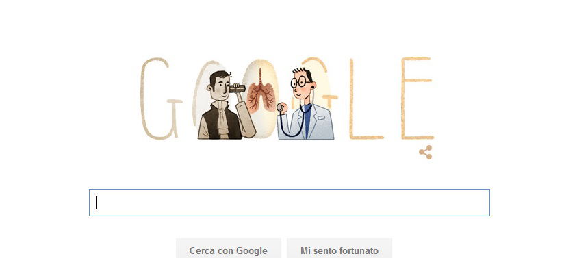 doodle René Laennec stetoscopio