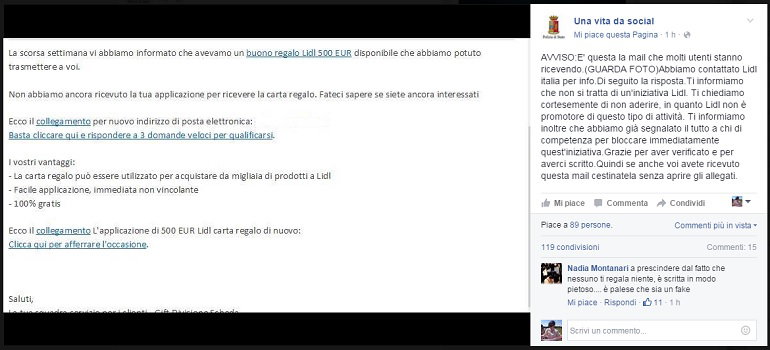 Lidl: la mail truffa del “buono regalo da 500 euro” article-post