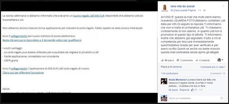 Lidl: la mail truffa del “buono regalo da 500 euro” article-post