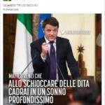 Uno screenshot da 'Matteo Renzi che fa cose'