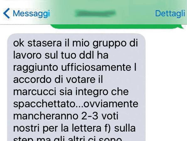 Unioni Civili, sms da Airola a Cirinnà