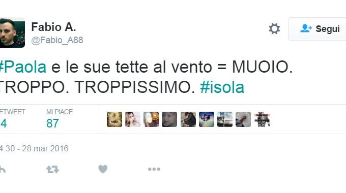 Isola dei famosi Paola Caruso