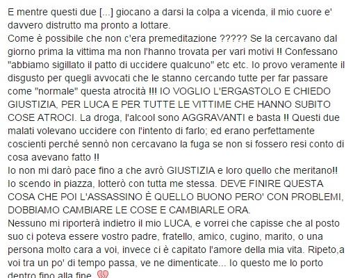 Omicidio Luca Varani, la rabbia di Marta "voglio l'ergastolo"