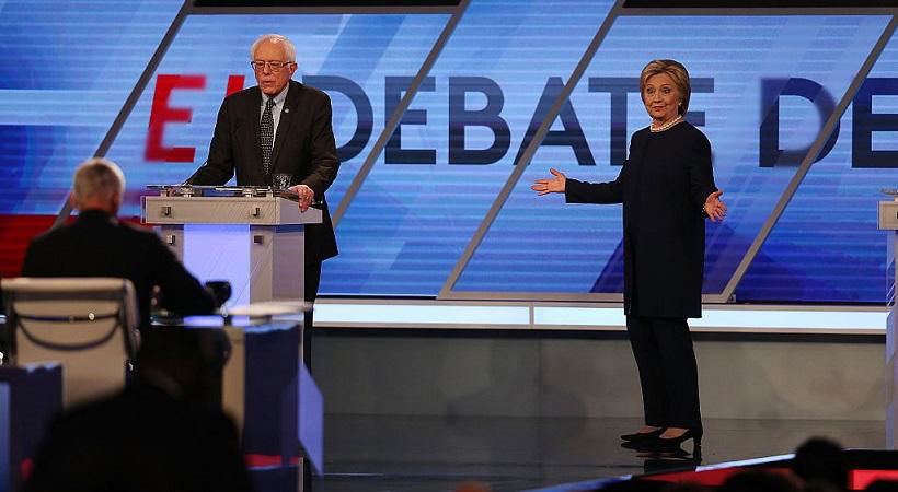Primarie Usa 2016 Dibattito TV Hillary Clinton Bernie Sanders