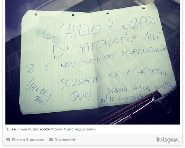 I 10 biglietti epici lasciati sulle auto in “parcheggio creativo”