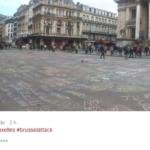 attentato-bruxelles messaggi scritti sulla strada foto