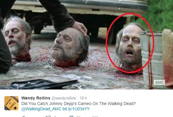 johnny depp walking dead