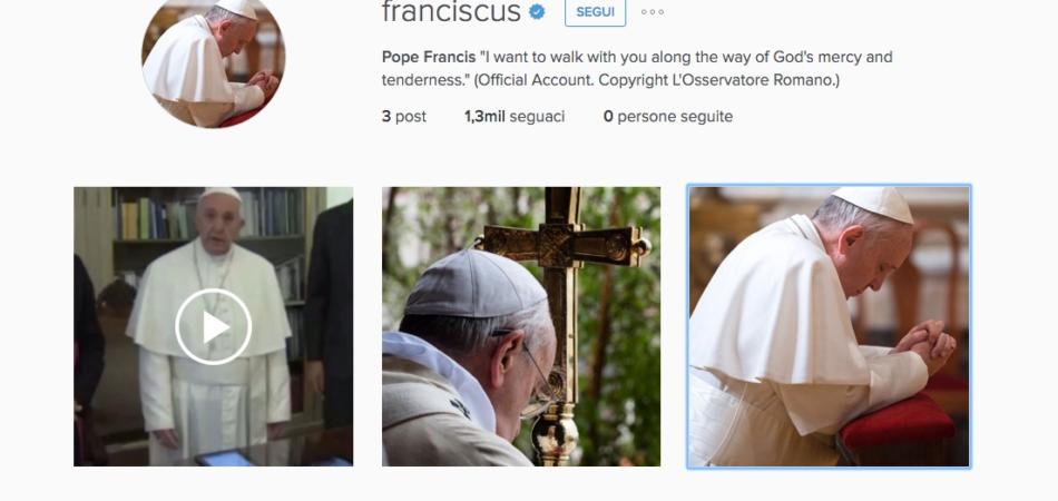 papa francesco instagram