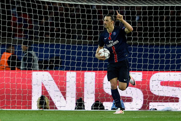 Gol Ibrahimovic Paris Saint-Germain-Manchester City