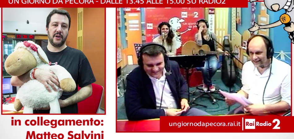 Matteo Salvini contro Berlusconi un giorno da pecora