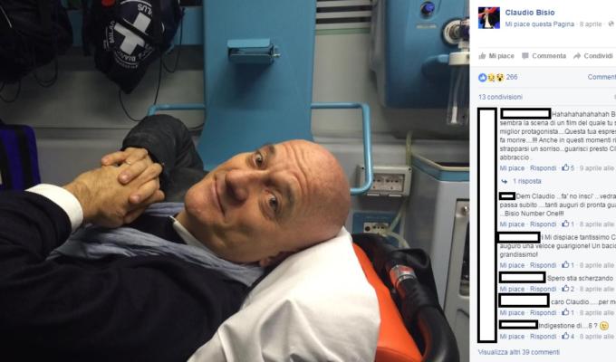 claudio bisio incidente