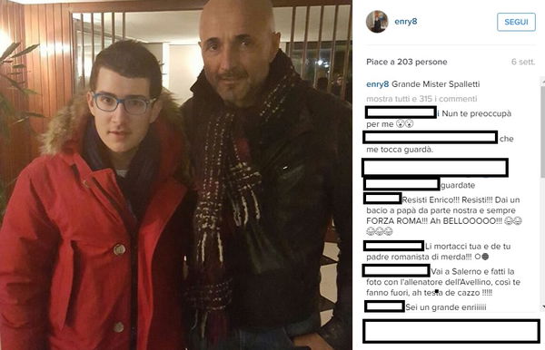 Enrico Lotito e il selfie con Luciano Spalletti che crea il caos