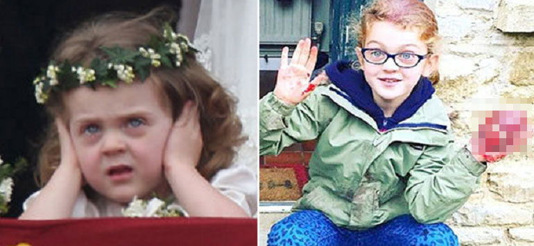 grace van cutsem bambina arrabbiata matrimonio kate middleton foto
