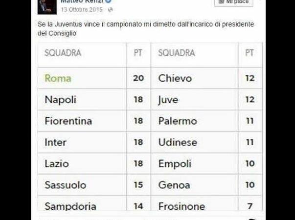 matteo renzi juventus