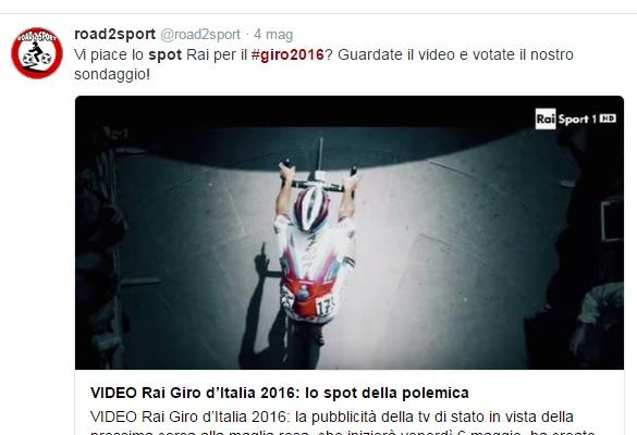 giro italia 2016 spot ciclismo video