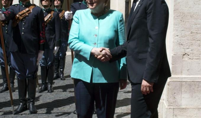 Matteo Renzi Angela Merkel