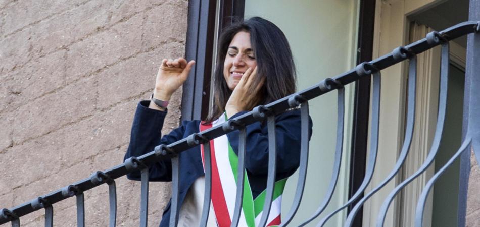virginia raggi piange