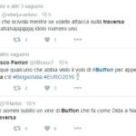 Belgio-Italia Buffon traversa caduta