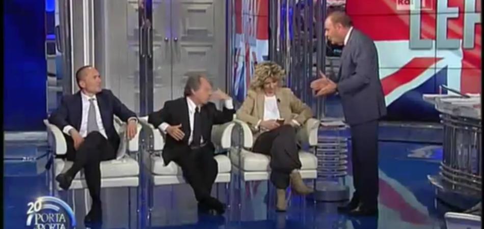 Porta a Porta lite Brunetta Vespa