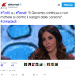 Sabrina Ferilli attacca Matteo Renzi da Floris