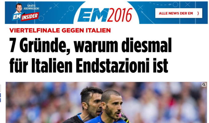 italia germania stampa tedesca