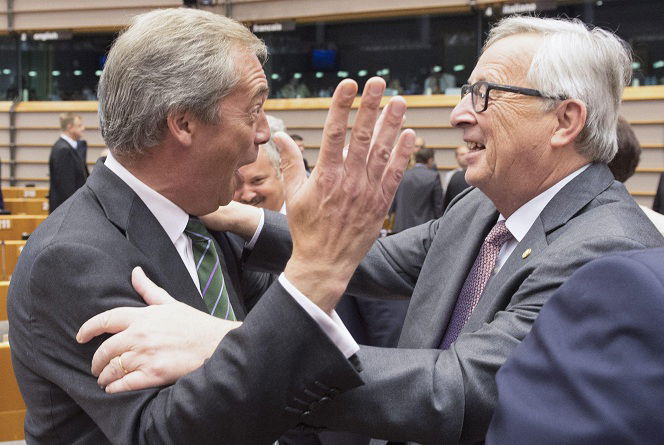 Nigel Farage Jean Claude Juncker