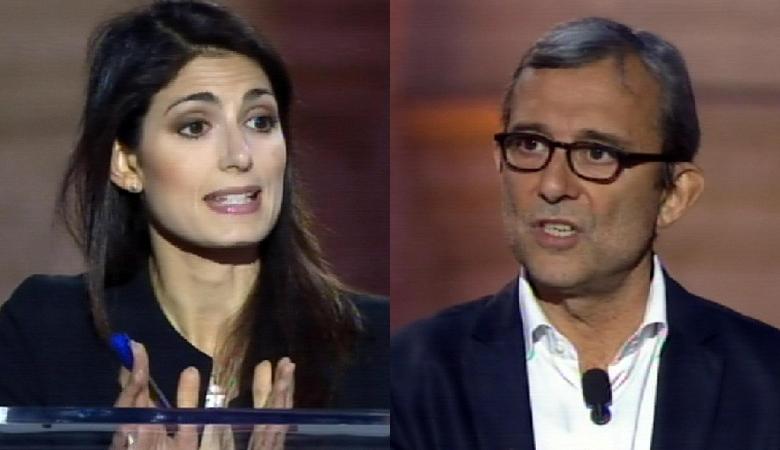 Virginia Raggi Roberto Giachetti