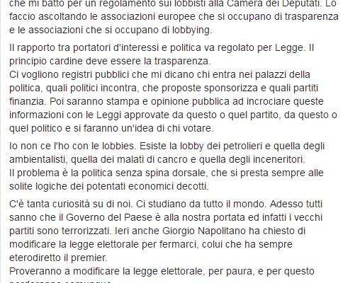 Luigi Di Maio lobby malati cancro