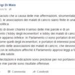 Luigi Di Maio lobby malati cancro