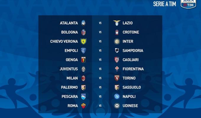 calendario serie a 2016 2017 diretta