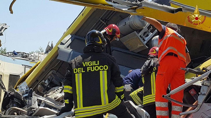 incidente treni puglia samuele