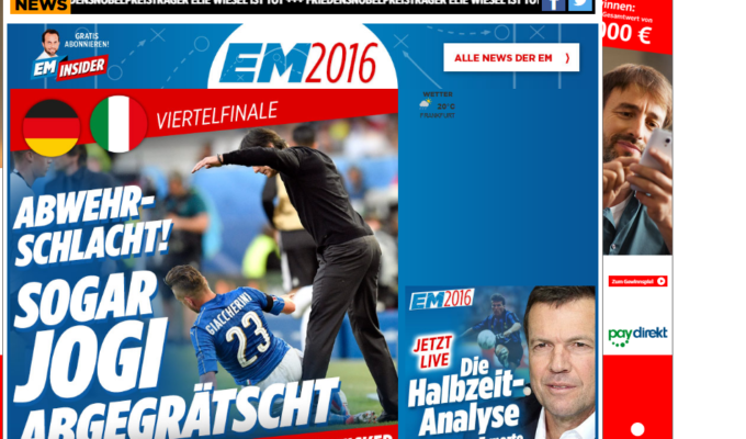 italia germania stampa tedesca