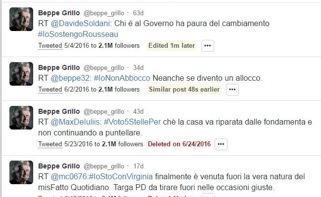 tweet cancellati account
