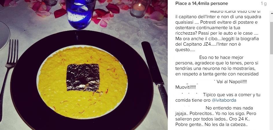 Icardi Wanda Nara risotto